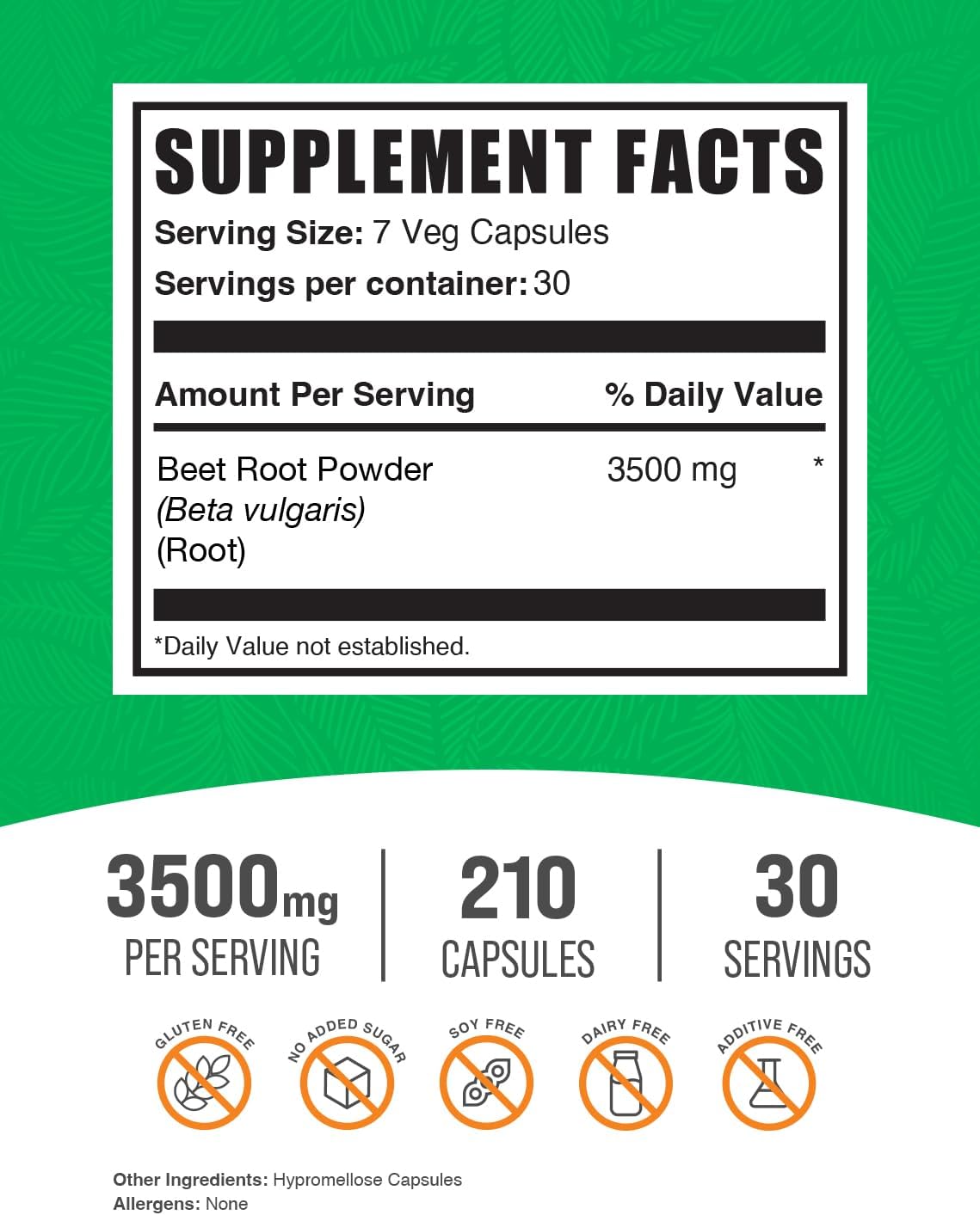 Cápsulas de Raíz de Remolacha - BulkSupplements.com