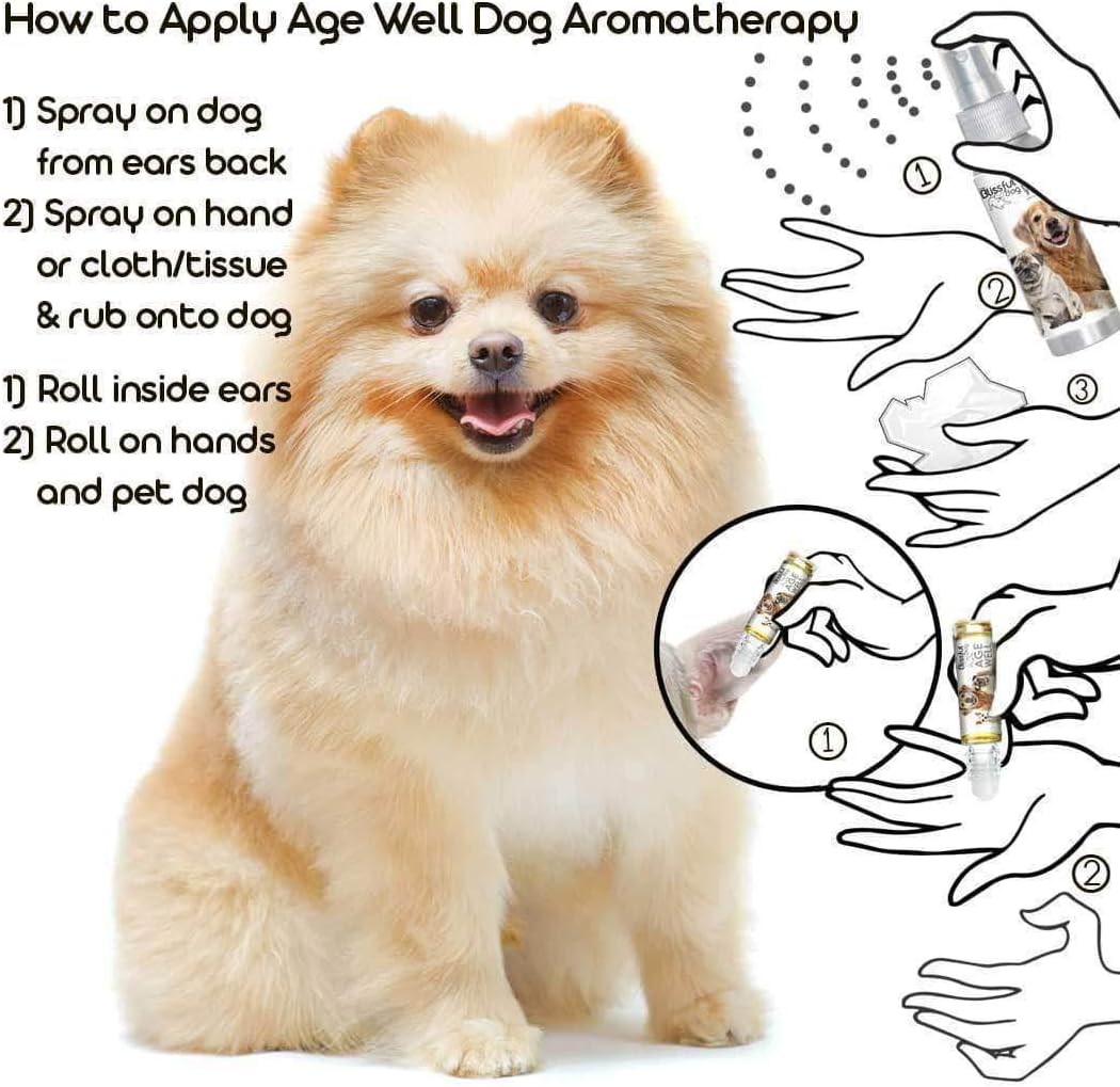 The Blissful Dog Pomeranian Age Well Spray Aromaterapia