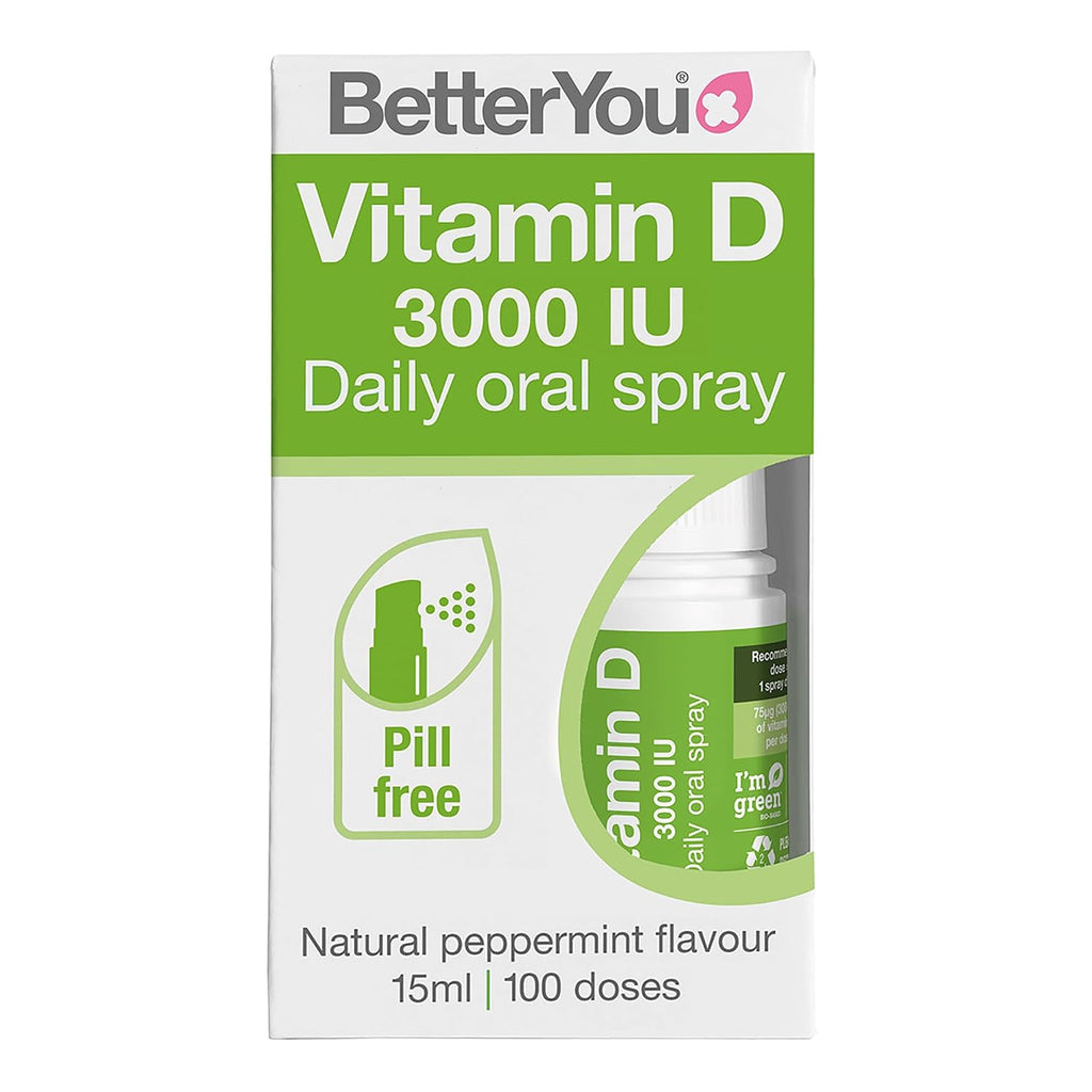 BetterYou D3000 Vitamina D Oral en Spray - 3000 UI - 0.5 oz (15 ml)
