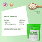 Longevity Box Ultra Pure GlyNAC 1000mg - 120 Cápsulas Veganas