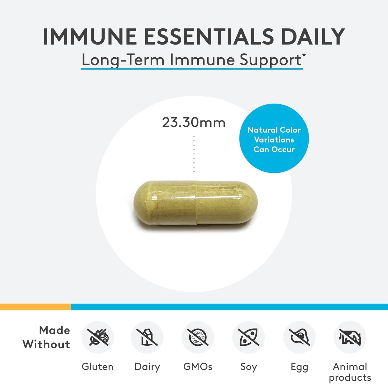 XYMOGEN Immune Essentials - 1000 mg de Vitamina C y Extracto de Hoja de Olivo - Apoyo Inmunológico - Sin Gluten, Sin Lácteos - 45 Cápsulas