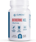 Clinical Effects Berberine HCL 1200 mg - Suplemento Vegano de Berberina Pura - 60 Cápsulas Vegetales