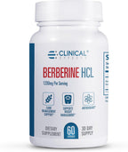 Clinical Effects Berberine HCL 1200 mg - Suplemento Vegano de Berberina Pura - 60 Cápsulas Vegetales