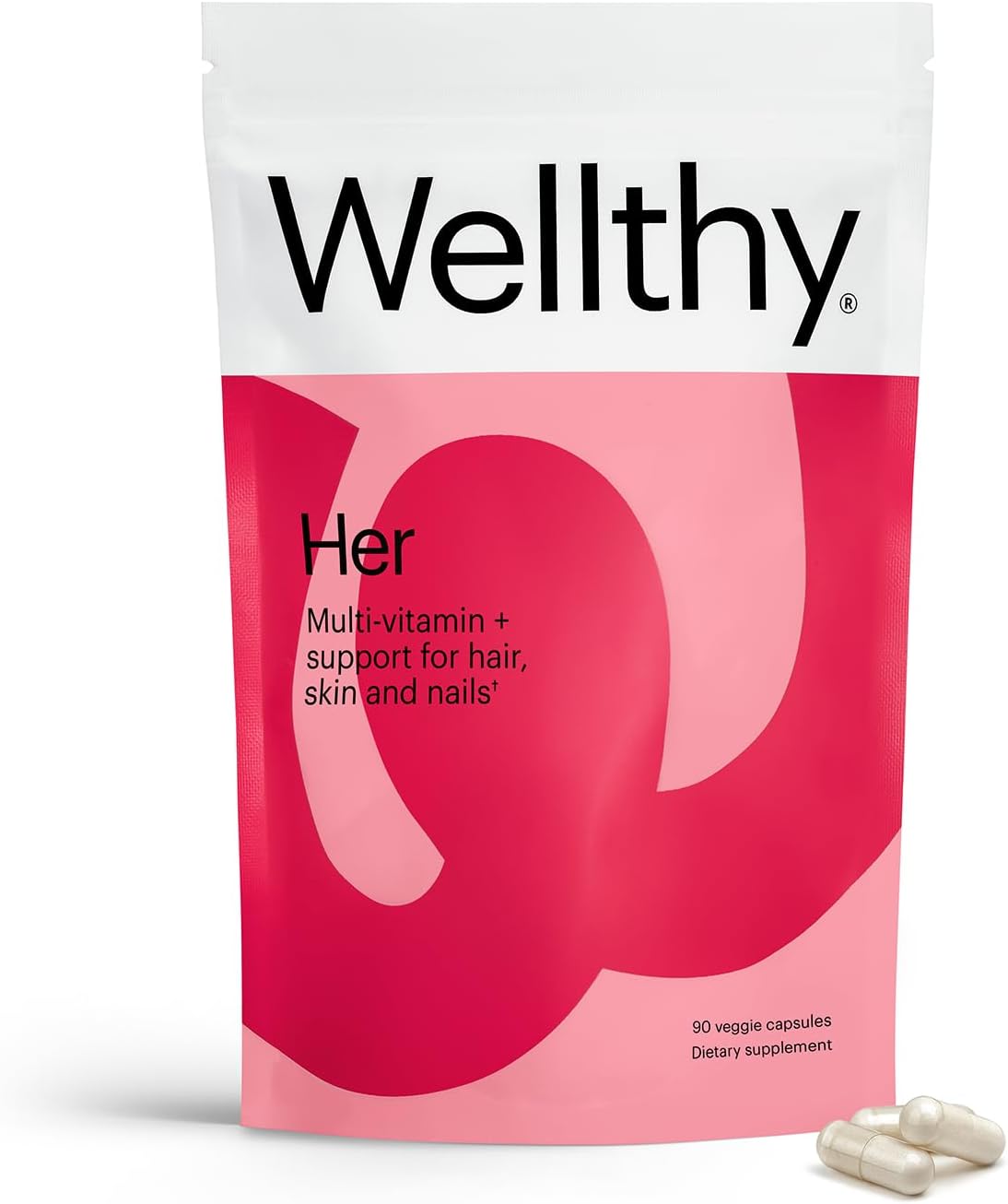 Wellthy Her Multivitamínico Diario Vegano para Mujeres (30 Días)