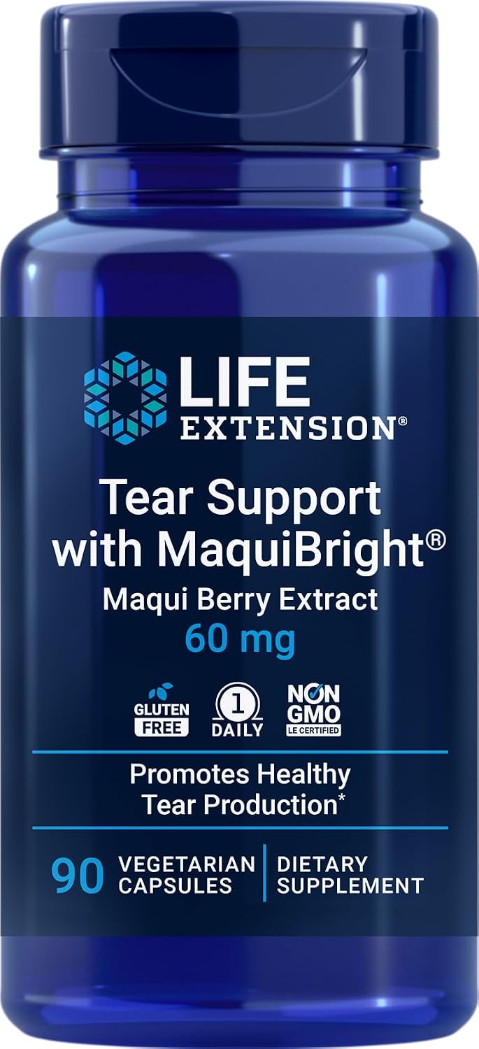 Life Extension Tear Support con MaquiBright, 90 Cápsulas Vegetarianas