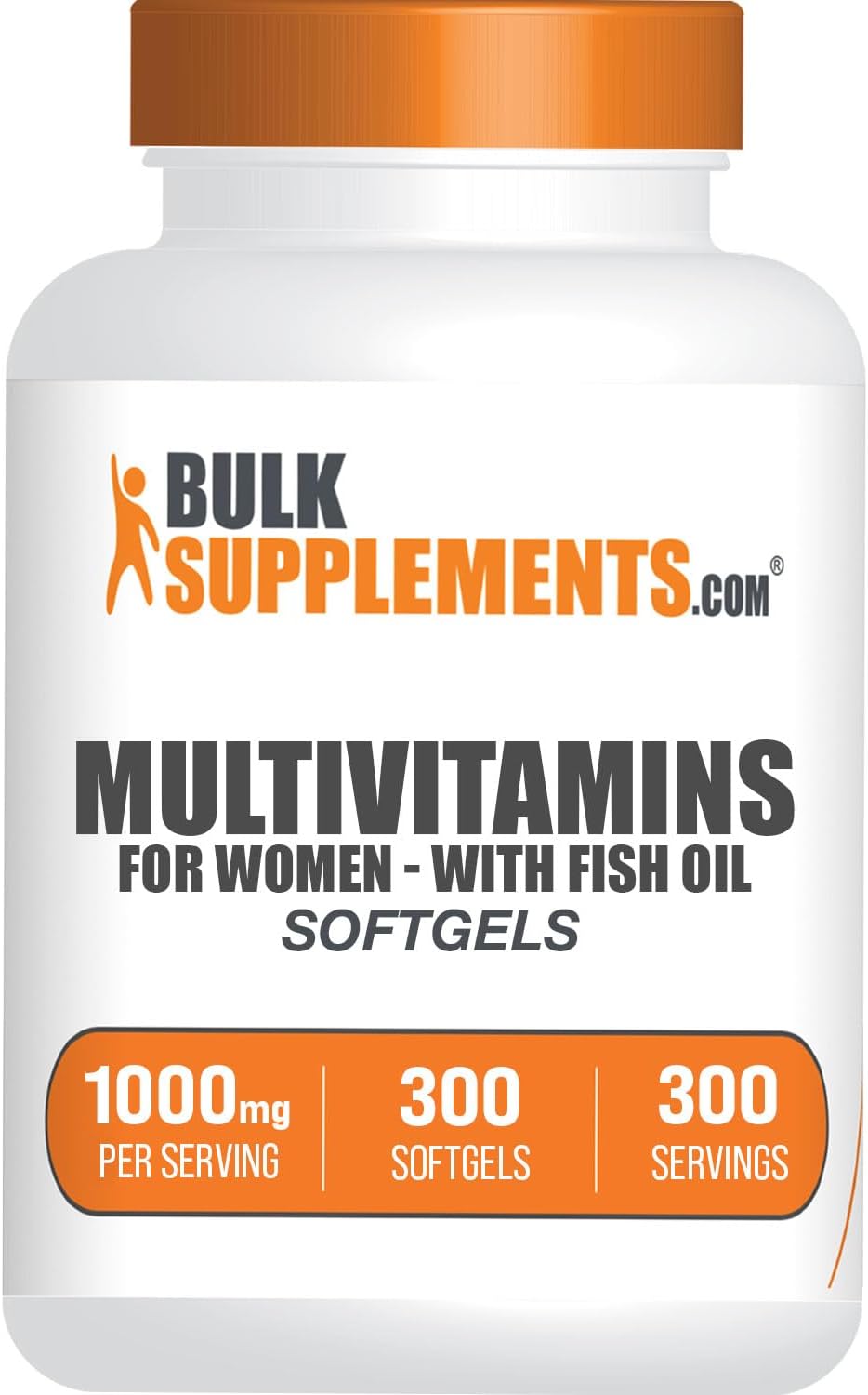 BulkSupplements Multivitamínico para Mujeres con Aceite de Pescado - 90 Softgels