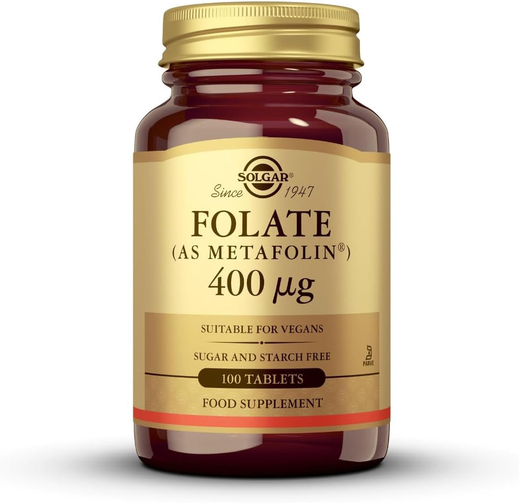 Solgar Folato 666 mcg DFE (Metafolin 400 mcg) - 100 Comprimidos