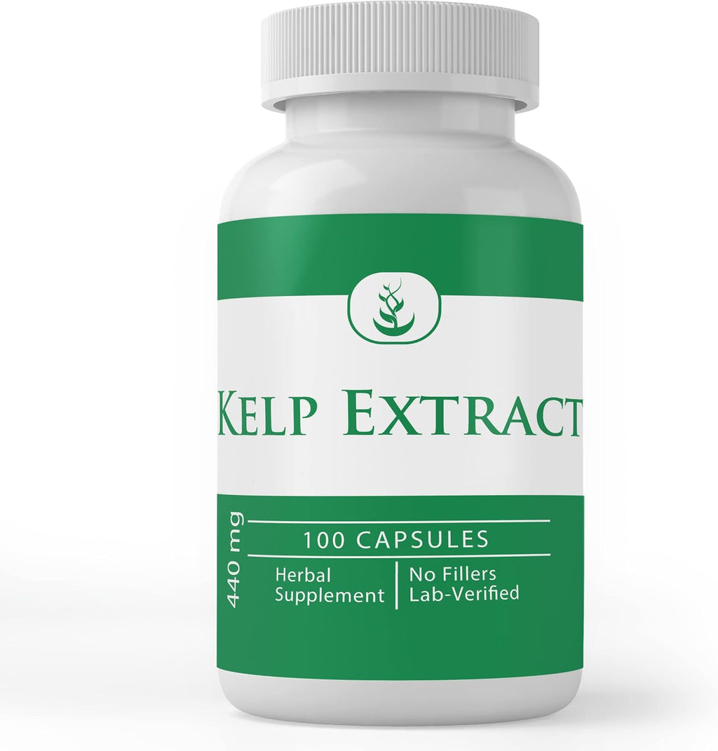 PURE ORIGINAL INGREDIENTS Extracto de Kelp, 100 Cápsulas, Puro Sin Aditivos