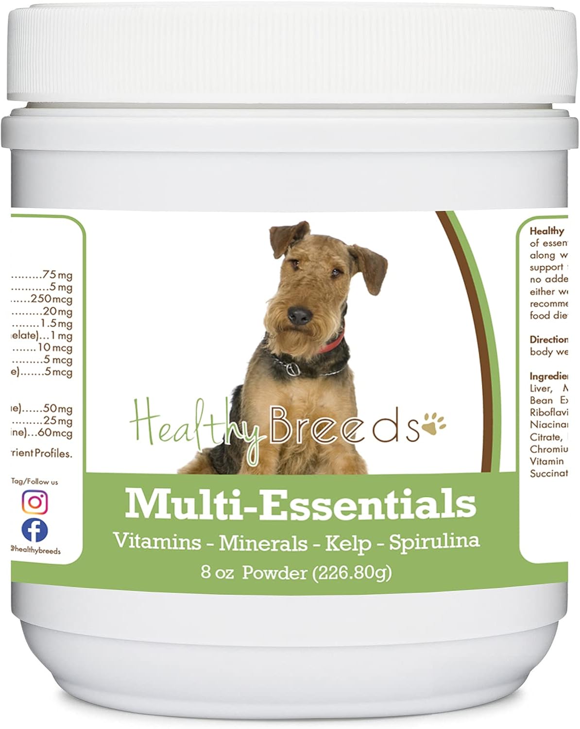 Healthy Breeds Multi-Essentials en polvo para perros Airedale Terrier - 227 g