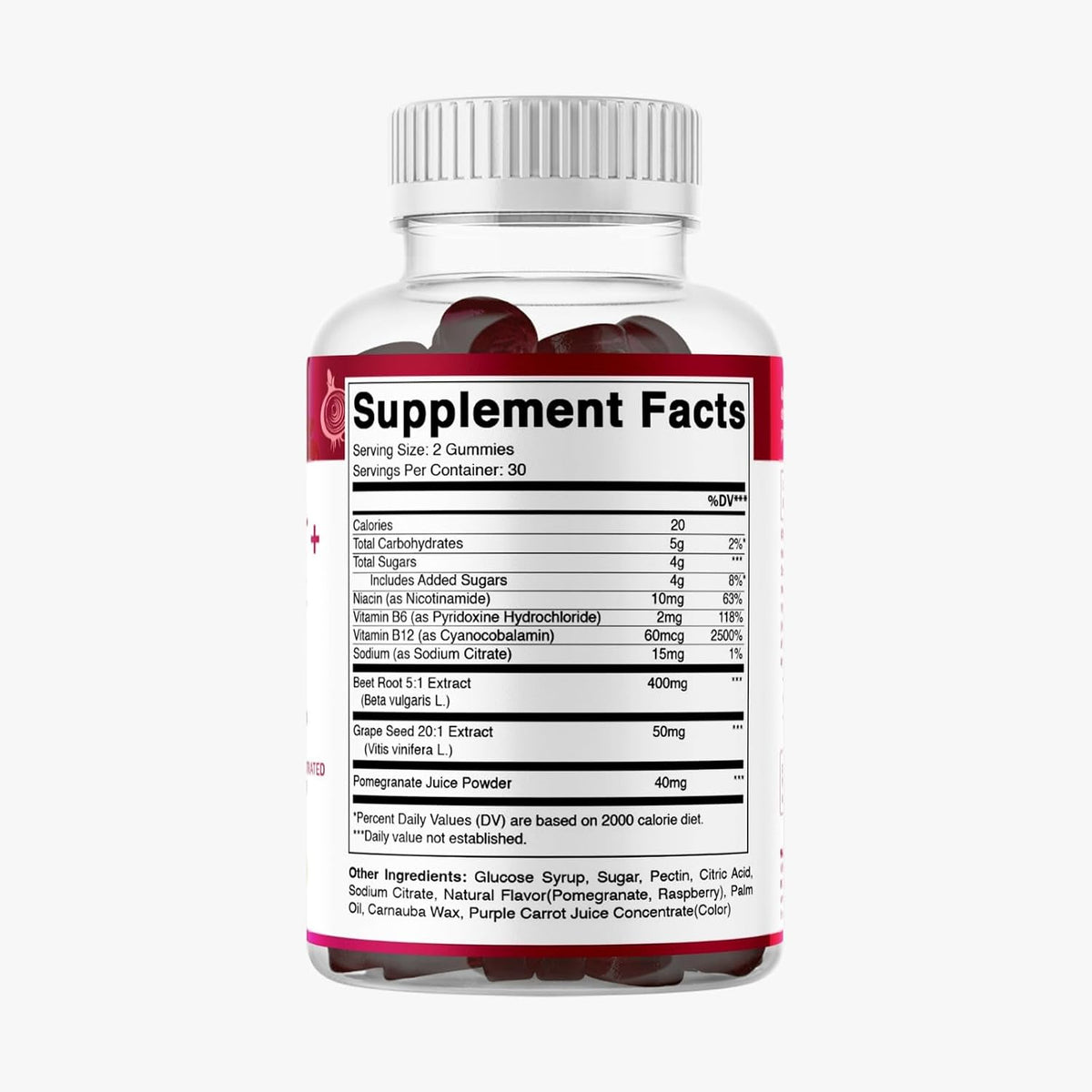 Vitamatic Gominolas de Remolacha con B6, – Niacinamida (vitamina B3): Contribuye al mantenimiento de la piel en – Image 9