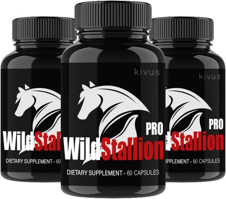 kivus Wild Stallion Pro Male Capsules (Pack de 3, 180 Cápsulas)