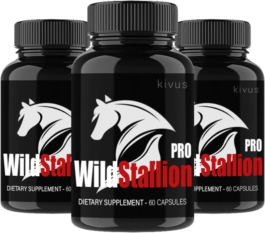 kivus Wild Stallion Pro Male Capsules (Pack de 3, 180 Cápsulas)