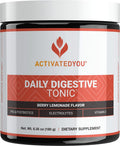 ACTIVATEDYOU Daily Digestive Tonic - Tónico Digestivo Diario con Kombucha, Vinagre de Manzana, Prebióticos y Vitamina C - Sabor Berry Lemonade (30 Servicios)
