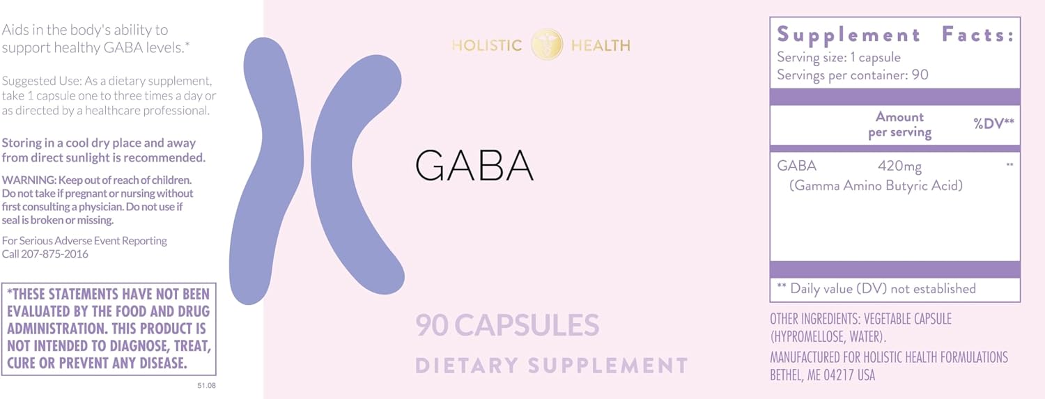 Holistic Health GABA 90 Cápsulas