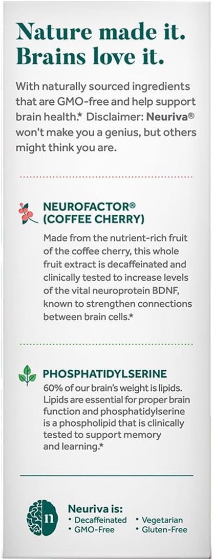 NEURIVA Original - Suplemento para la – Ingredientes respaldados por la ciencia: Busque componentes como la – Image 5