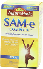 Nature's Made SAM-e Complete 400 mg, 36 Comprimidos (Paquete de 2)