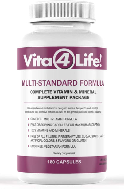 Vita4Life Multivitamínico Bariátrico – Fórmula de rápida absorción: las cápsulas se disuelven rápidamente y – Image 1