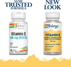 SOLARAY Vitamina E d-Alfa Tocoferol 400 UI (268 mg) - 100 Cápsulas Blandas