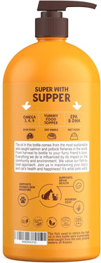 Omega Love+ Aceite de Salmón Salvaje de Alaska para Perros - 946 ml