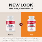 Vimergy Adapto B Complex – Complejo B con 8 Vitaminas B Activas, Rodiola y Espino Blanco – 120 Cápsulas