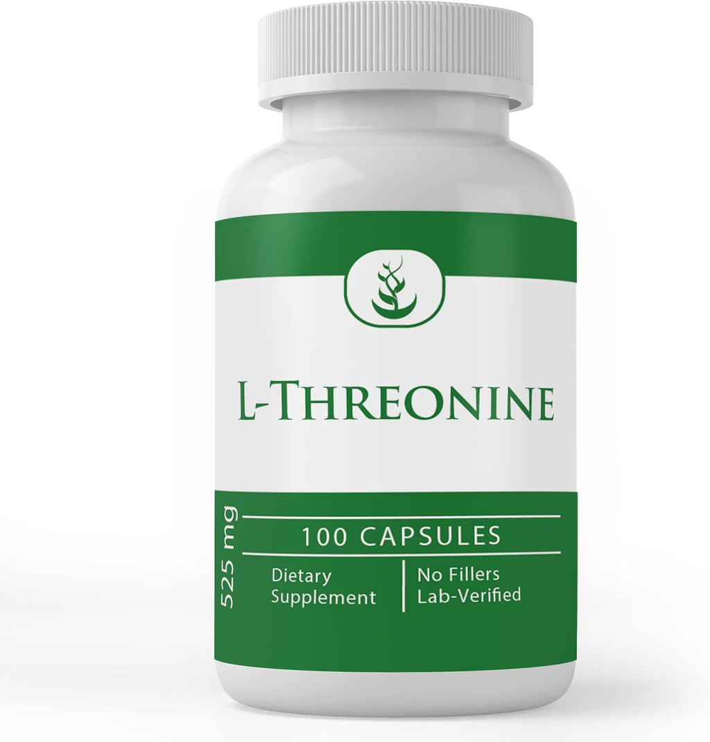 PURE ORIGINAL INGREDIENTS L-Threonine Capsules (100 Capsules) - Pure, No Additives