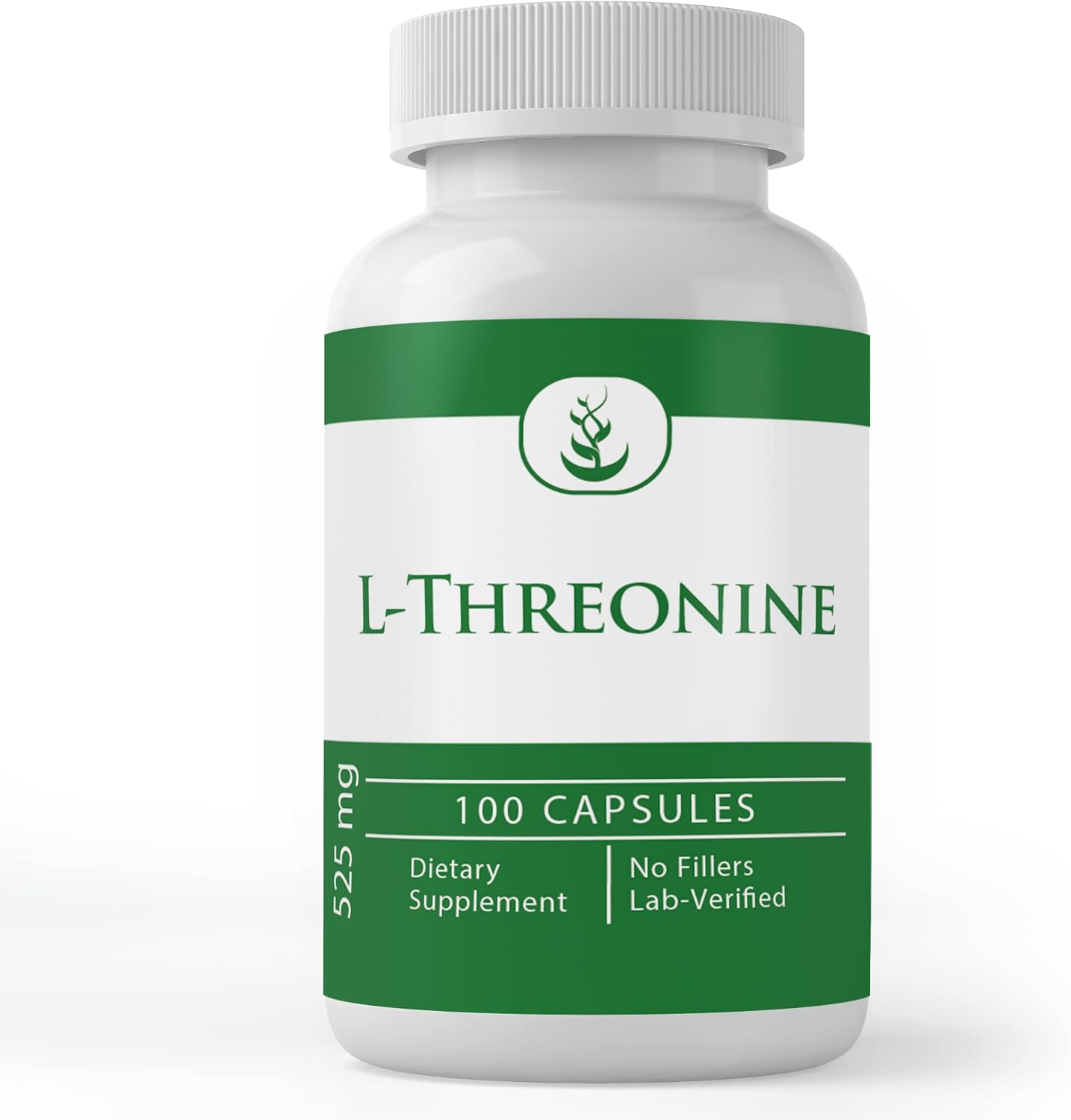 PURE ORIGINAL INGREDIENTS L-Threonine Capsules (100 Capsules) - Pure, No Additives