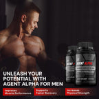 Agent Alpha para Hombres - Complejo Multivitamínico y Mineral (2 Paquetes, 120 Cápsulas)