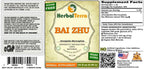 Tintura de Bai Zhu (Atractylodes macrocephala) - Extracto Líquido de Raíz Seca - 946 ml - HerbalTerra