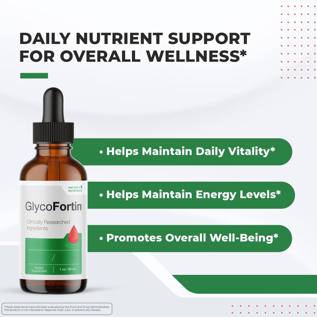 GlycoFortin Drops – Extractos Vegetales y Cromo – 30ml (3 Meses)