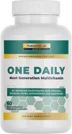 Nature's Lab Gold One Daily Multivitamin – 19 Vitaminas y Minerales Esenciales – 60 Cápsulas