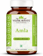 VEDIKROOTS Amla Capsules 100% Orgánico - Potenciador de Inmunidad Natural con Vitamina C (60 Cápsulas)