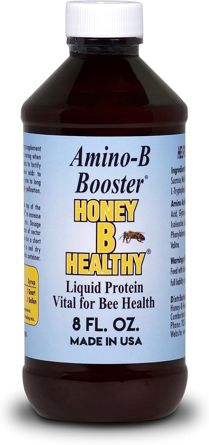 Amino-B Booster 8 oz - Complemento Líquido de Proteínas para la Salud de las Abejas