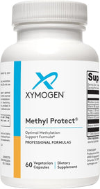 XYMOGEN Methyl Protect - 3.400 mcg 5-MTHF (Metilfolato) - Apoyo Cardiovascular y Neurológico - Vitaminas B Activadas - Vegetariano y Sin Gluten - 60 Cápsulas