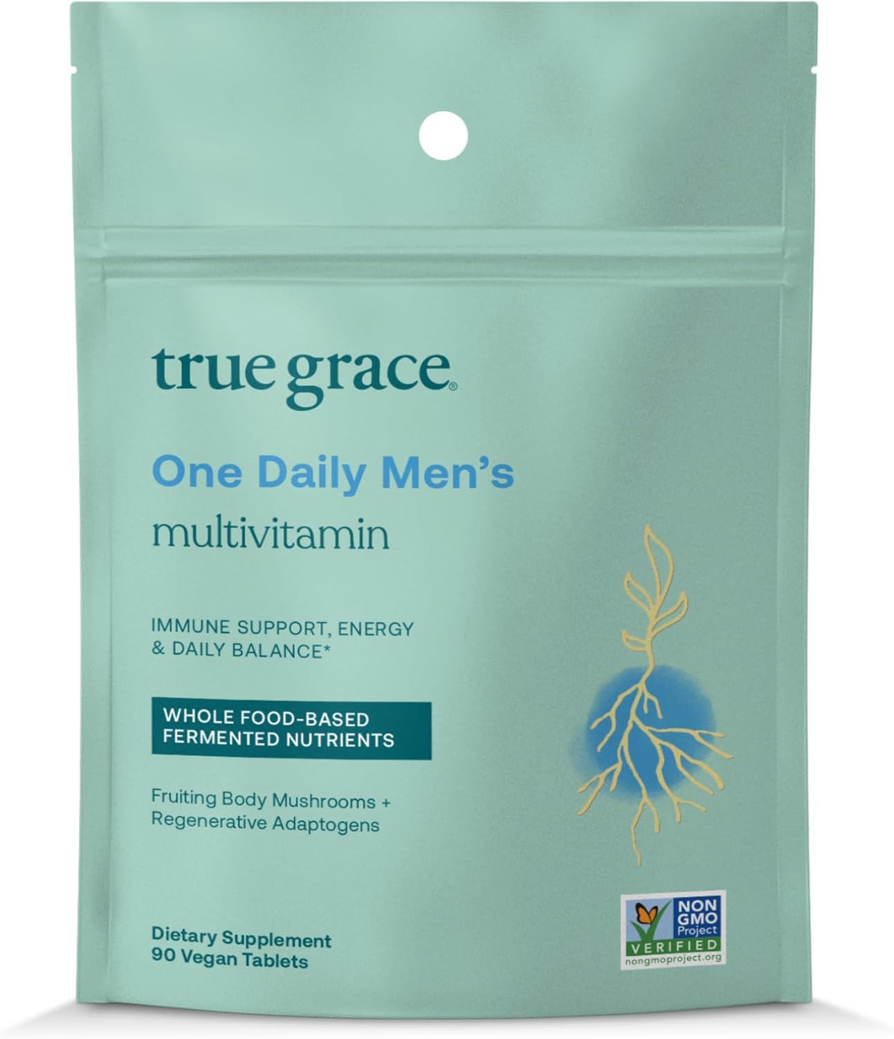 True Grace One Daily Multivitamínico para Hombre con Minerales Fermentados