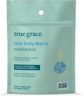 True Grace One Daily Men’s Multivitamin - Multivitamínico Masculino con Minerales Fermentados, Adaptógenos y Setas Orgánicas - 90 Comprimidos Veganos