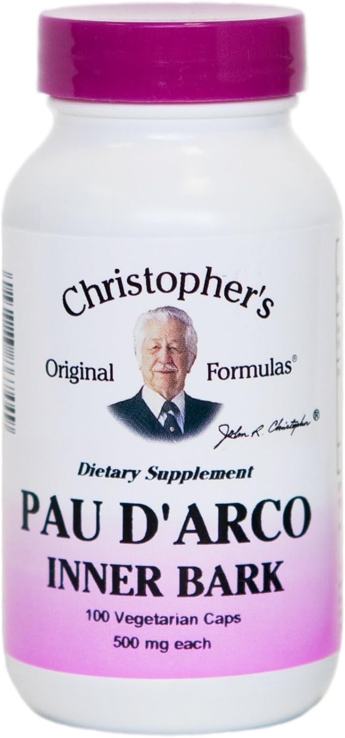 Pau D'Arco de Christopher's Original Formulas - 100 Cápsulas Vegetales