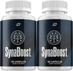 SynaBoost Cápsulas para el Cerebro – Fórmula Natural de Máxima Potencia (2 Paquetes – 120 Cápsulas)
