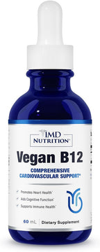 1MD Nutrition Vitamina B12 Vegana | 5000mcg Metilcobalamina | Energía y Apoyo Inmunológico