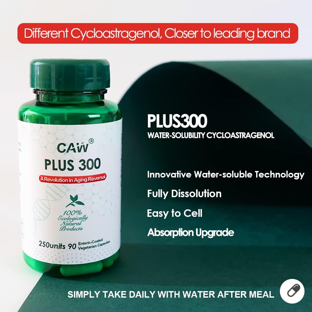 CAW Cycloastragenol Plus 300 - 90 Cápsulas