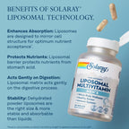 SOLARAY Multivitamínico Liposomal para Hombres - 120 Cápsulas Veganas de Alta Absorción