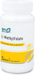 Klaire Labs SFI Health L-Metilfolato - 1000 mcg (1 mg) Folato como Metafolin L-5-MTHF, 60 Cápsulas