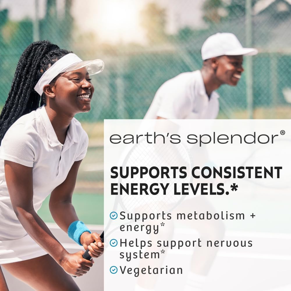Earth's Splendor B12 1000 mcg, 200 Comprimidos – Apoyo Energético y Nervioso