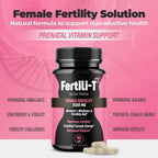 Fertili-t Female – Suplemento de fertilidad natural con Aguaje y Maca Roja, 90 cápsulas
