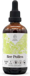 Bee Pollen Alcohol-Free Natural Tincture Extract, Immune System Booster, Liquid Drops Made from 100% Bee Pollen (4 fl oz)