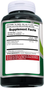 FITO MEDIC'S Green Lipped Mussel | Mejillón de Labios Verdes | 120 Cápsulas | 400 mg