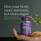 New Chapter Multivitamínico Mujer Gomitas - 59% Menos Azúcar, con Vitamina C, D3 y Zinc, 75 unidades