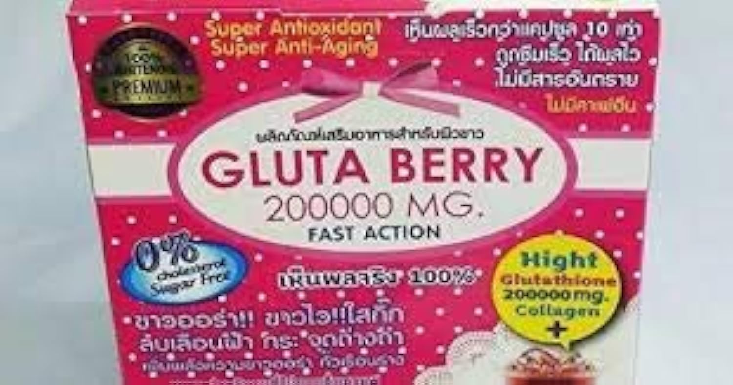Gluta Berry 200000 mg Drink PUNCH - Bebida de Glutatión y Colágeno (10 sobres)