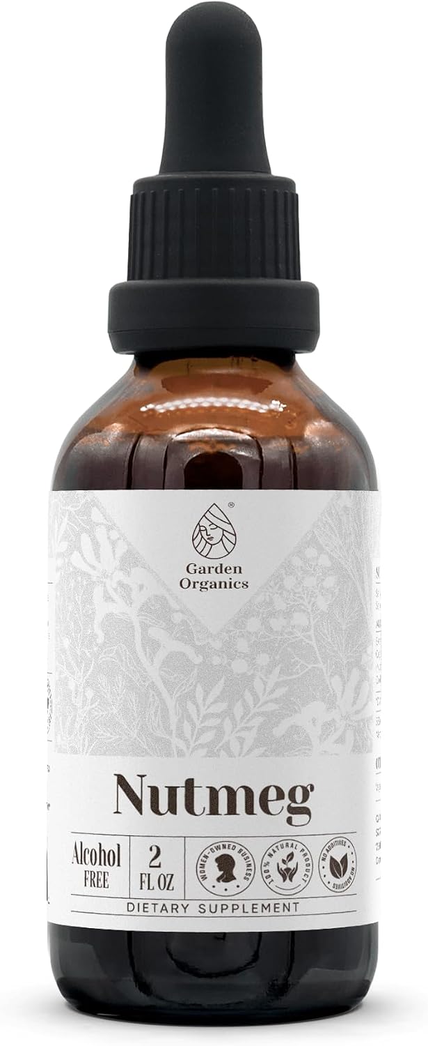 Extracto de Nuez Moscada Sin Alcohol - Tintura Natural, 60 ml (2 fl oz)