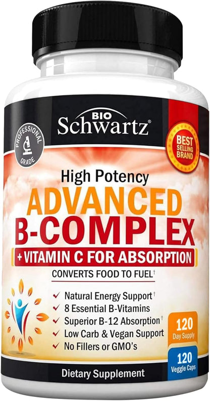 Complejo de Vitaminas B con Vitamina C - con – Mayores de 50 años : con la edad, la absorción de B12 disminuye, y – Image 10