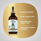 Piping Rock Vitamina A Líquido Gotas con Aceite MCT Orgánico, 59 ml